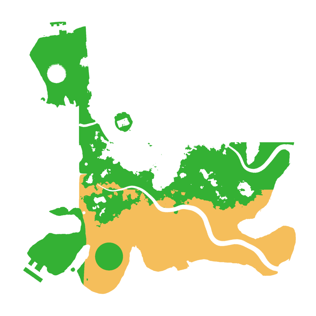 Biome Rust Map: Procedural Map, Size: 3000, Seed: 2051436