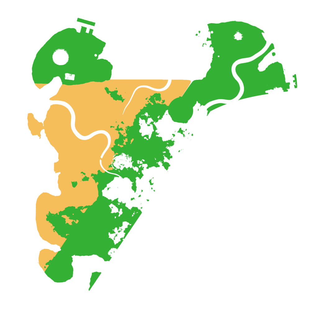 Biome Rust Map: Procedural Map, Size: 3500, Seed: 42729054