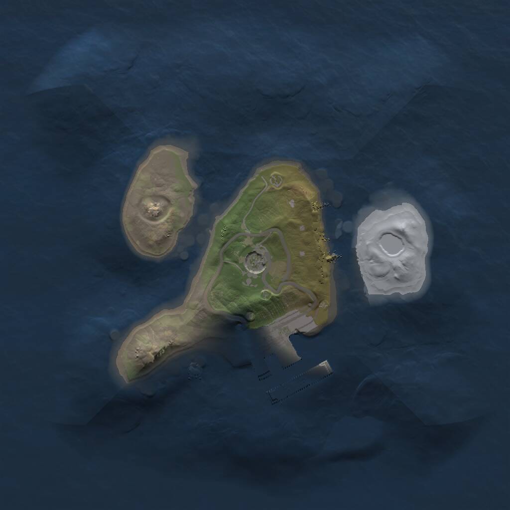 Rust Map: Procedural Map, Size: 1500, Seed: 255, 3 Monuments