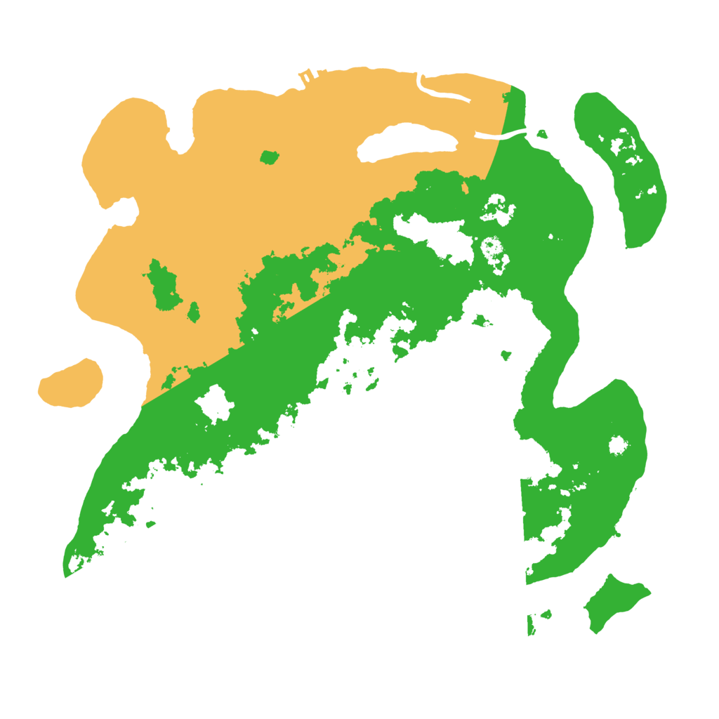 Biome Rust Map: Procedural Map, Size: 3500, Seed: 13867027