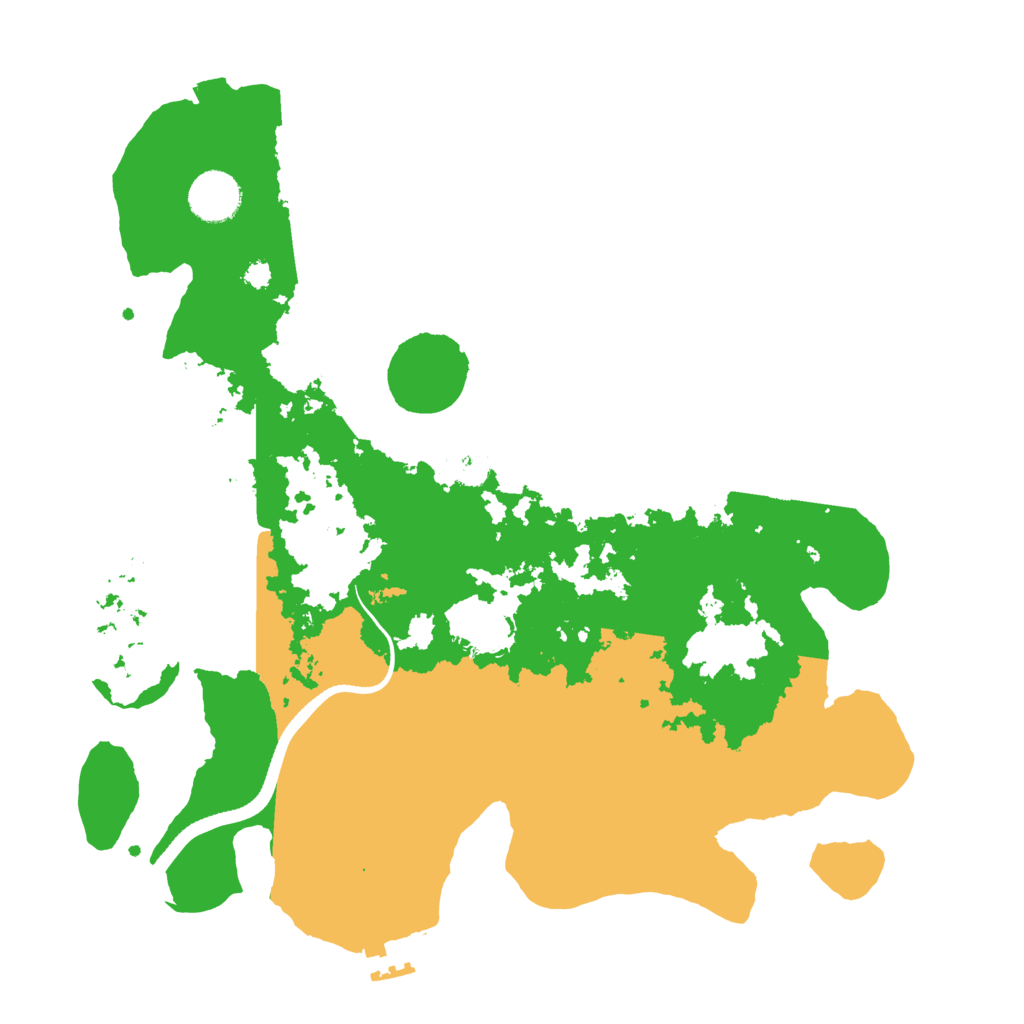 Biome Rust Map: Procedural Map, Size: 3500, Seed: 74075857