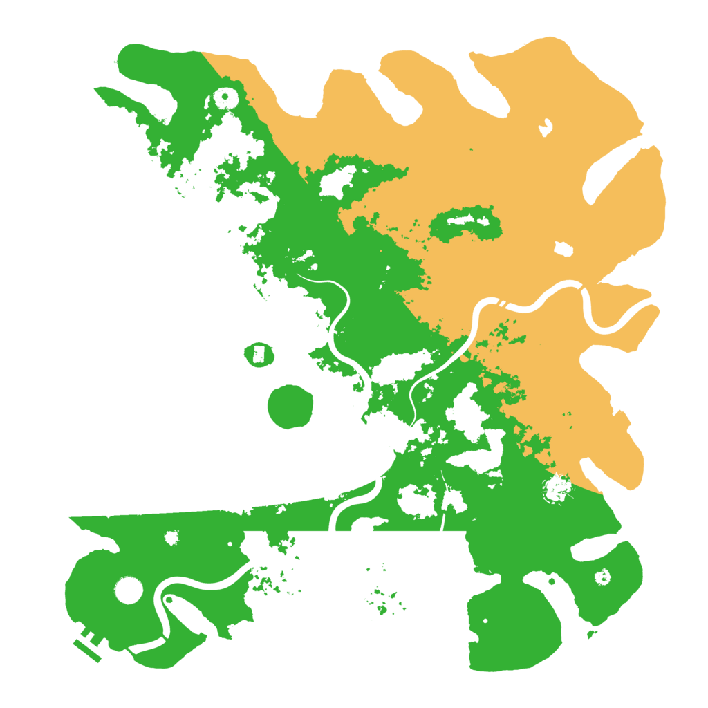Biome Rust Map: Procedural Map, Size: 4500, Seed: 1205375167