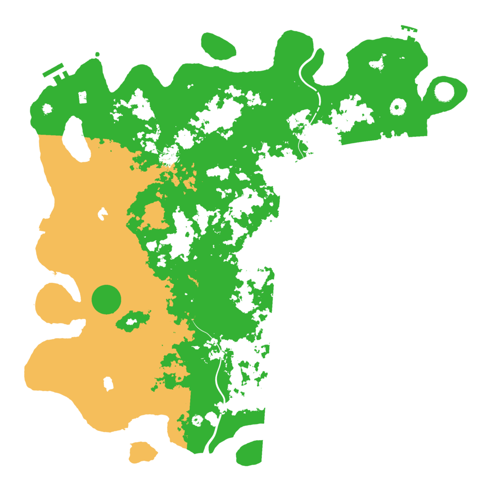 Biome Rust Map: Procedural Map, Size: 4500, Seed: 154484539