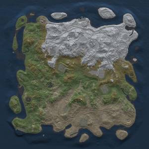 Thumbnail Rust Map: Procedural Map, Size: 4500, Seed: 190, 20 Monuments