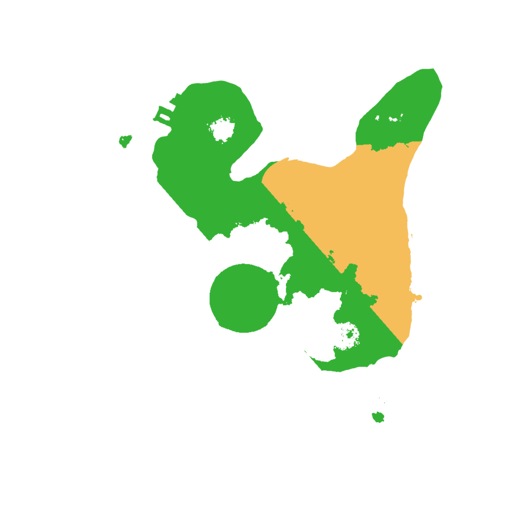 Biome Rust Map: Procedural Map, Size: 2000, Seed: 533613170