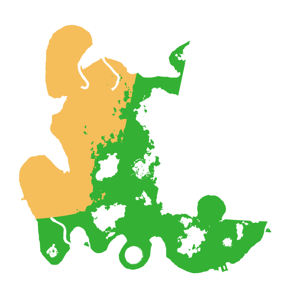 Biome Rust Map: Procedural Map, Size: 3000, Seed: 129837301