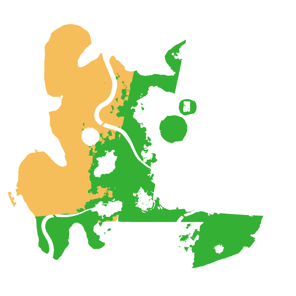 Biome Rust Map: Procedural Map, Size: 3000, Seed: 129837301