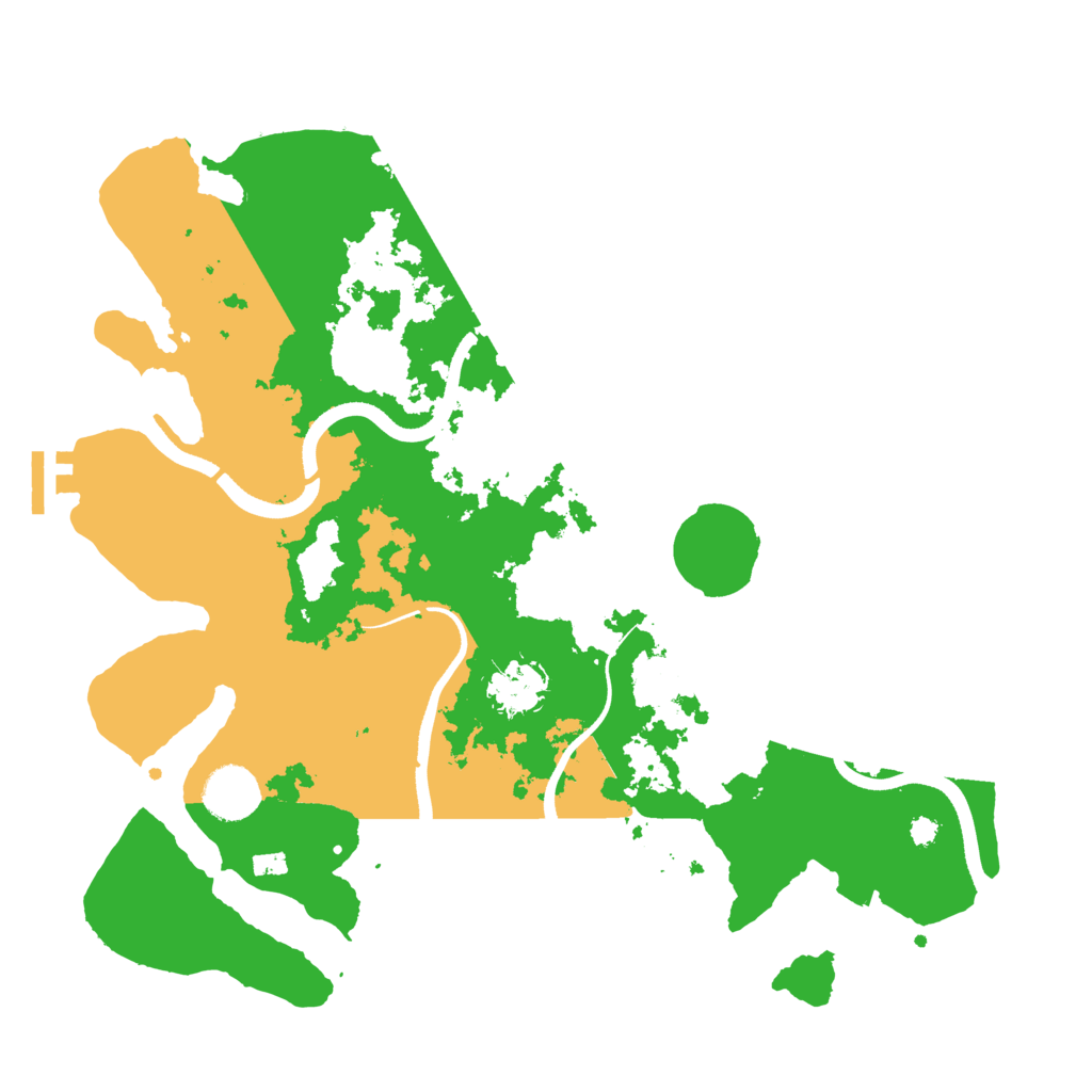 Biome Rust Map: Procedural Map, Size: 3500, Seed: 11525827