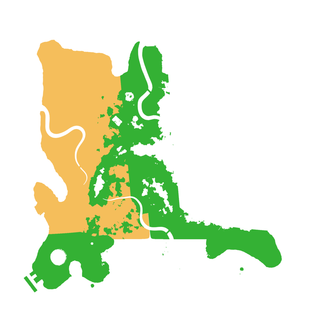 Biome Rust Map: Procedural Map, Size: 3550, Seed: 21461225