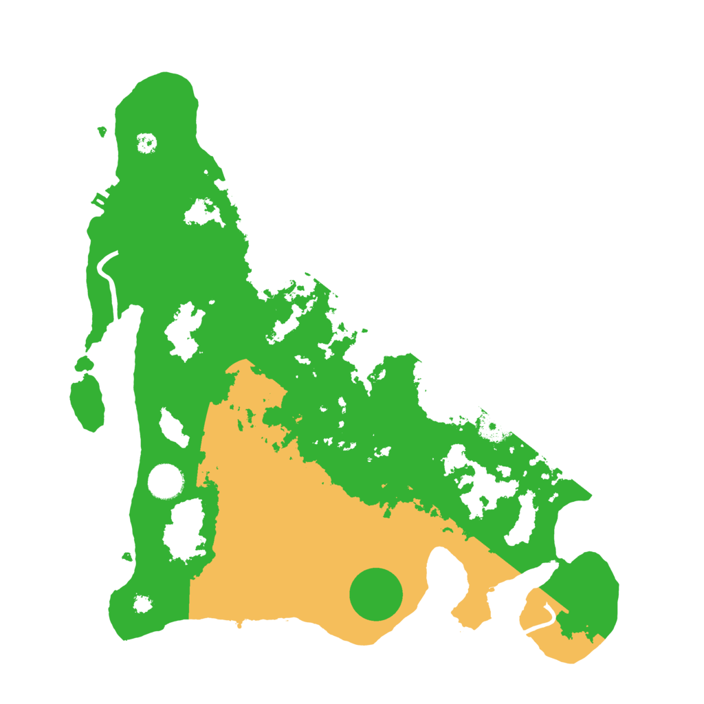 Biome Rust Map: Procedural Map, Size: 3500, Seed: 26391317