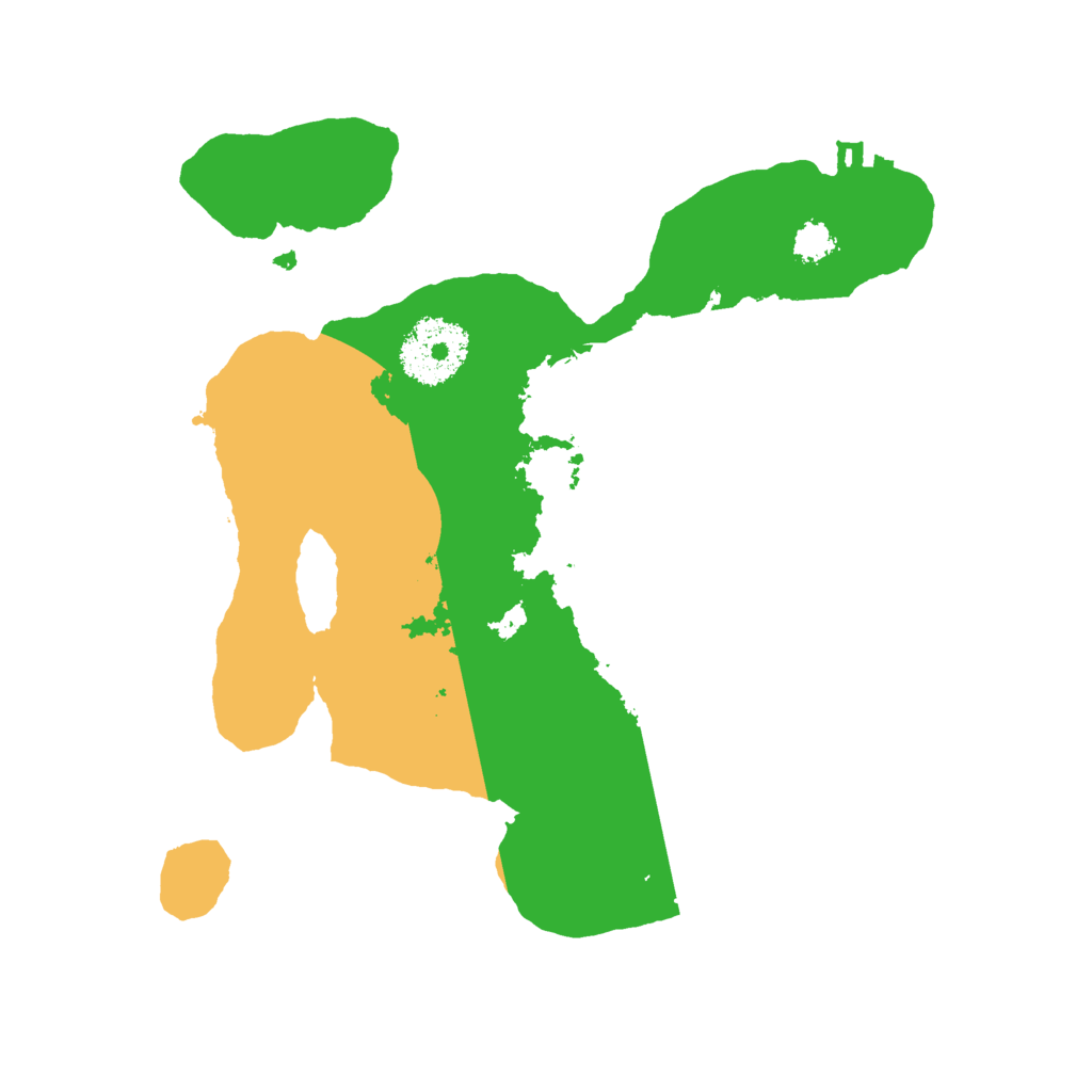 Biome Rust Map: Procedural Map, Size: 2500, Seed: 25111