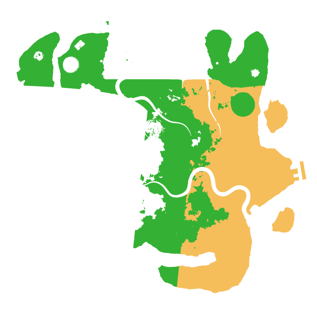 Biome Rust Map: Procedural Map, Size: 3500, Seed: 85823620