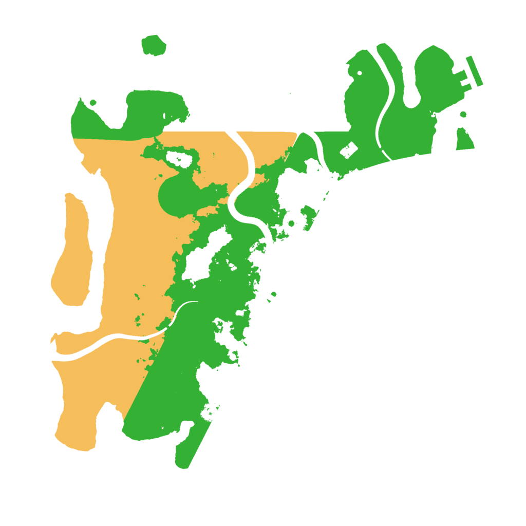 Biome Rust Map: Procedural Map, Size: 3400, Seed: 20000