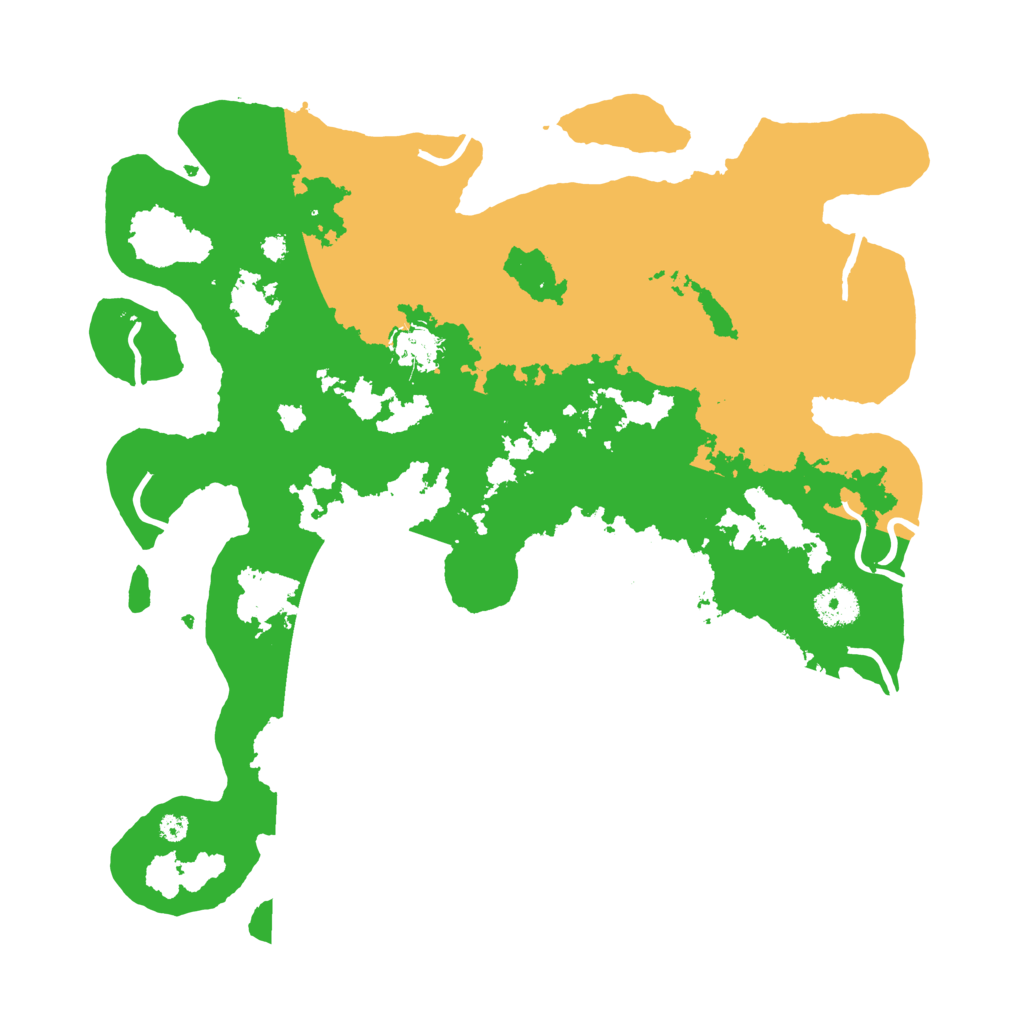 Biome Rust Map: Procedural Map, Size: 3700, Seed: 551977742