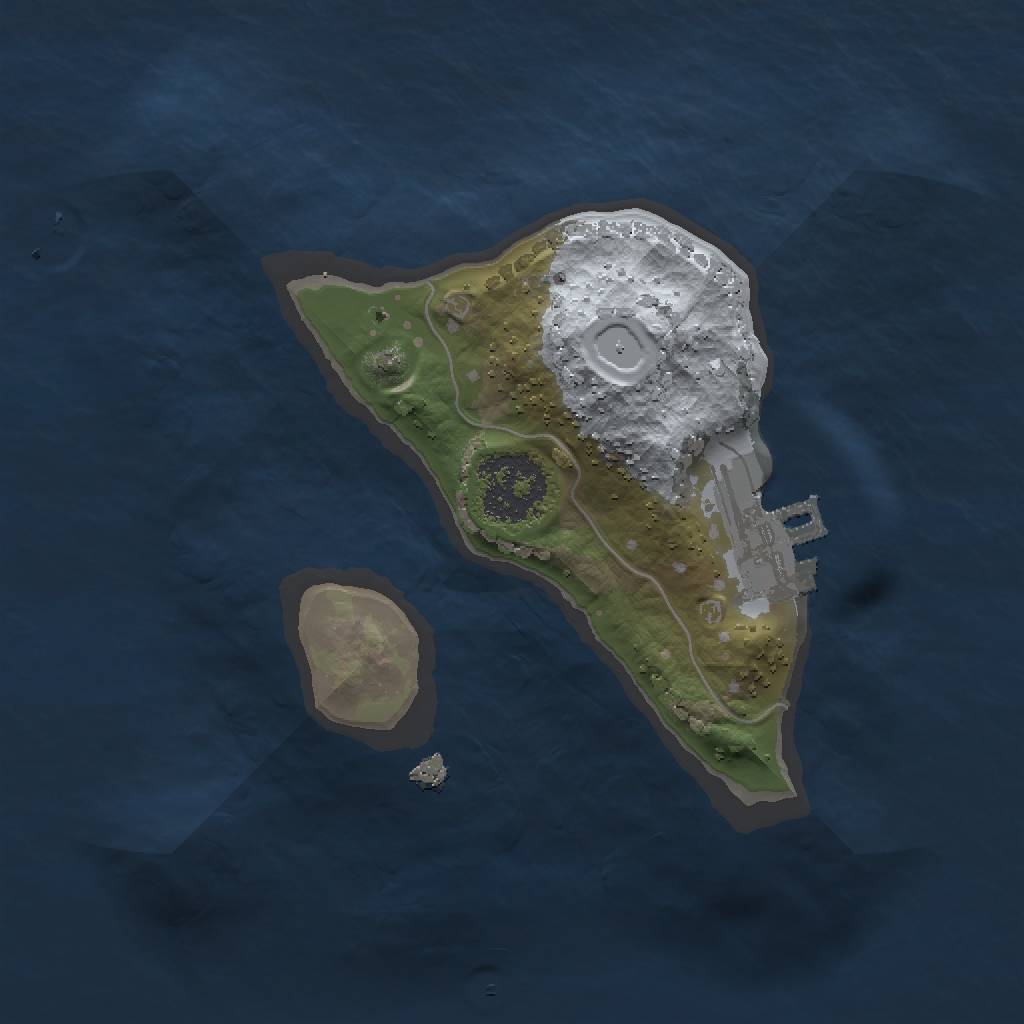 Rust Map: Procedural Map, Size: 1500, Seed: 12283, 5 Monuments