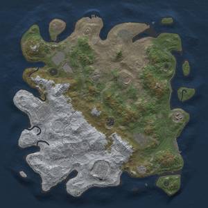 Thumbnail Rust Map: Procedural Map, Size: 4000, Seed: 2039983334, 18 Monuments