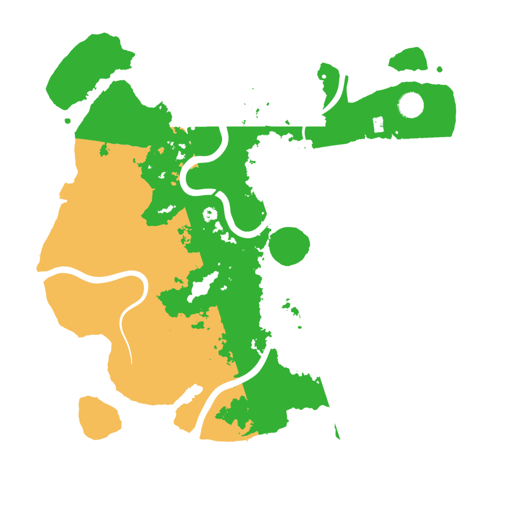 Biome Rust Map: Procedural Map, Size: 3500, Seed: 854722548