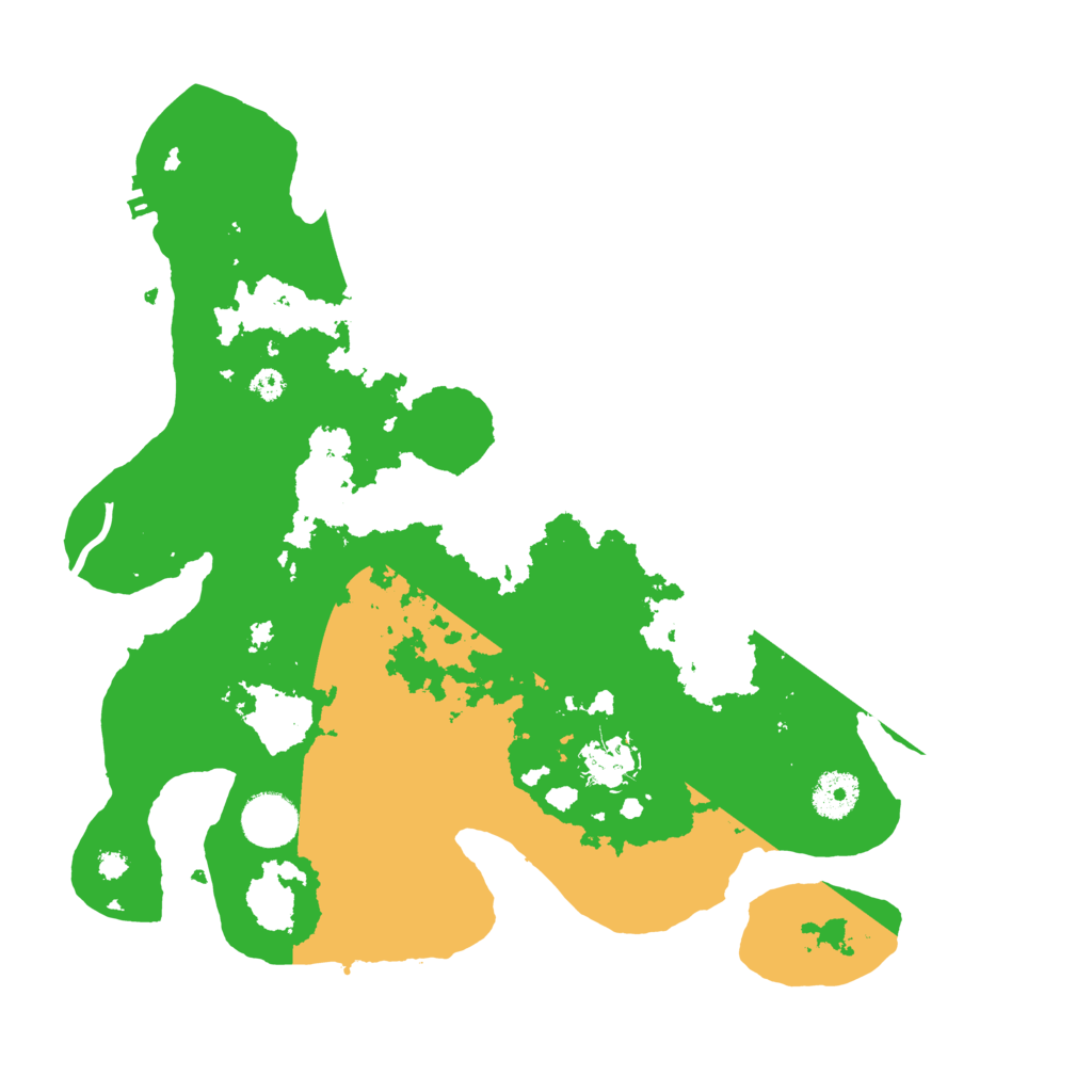 Biome Rust Map: Procedural Map, Size: 3500, Seed: 17575