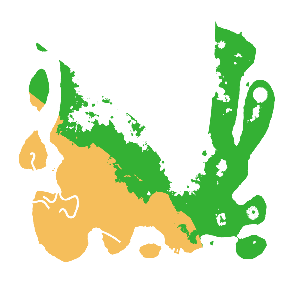 Biome Rust Map: Procedural Map, Size: 3500, Seed: 109982