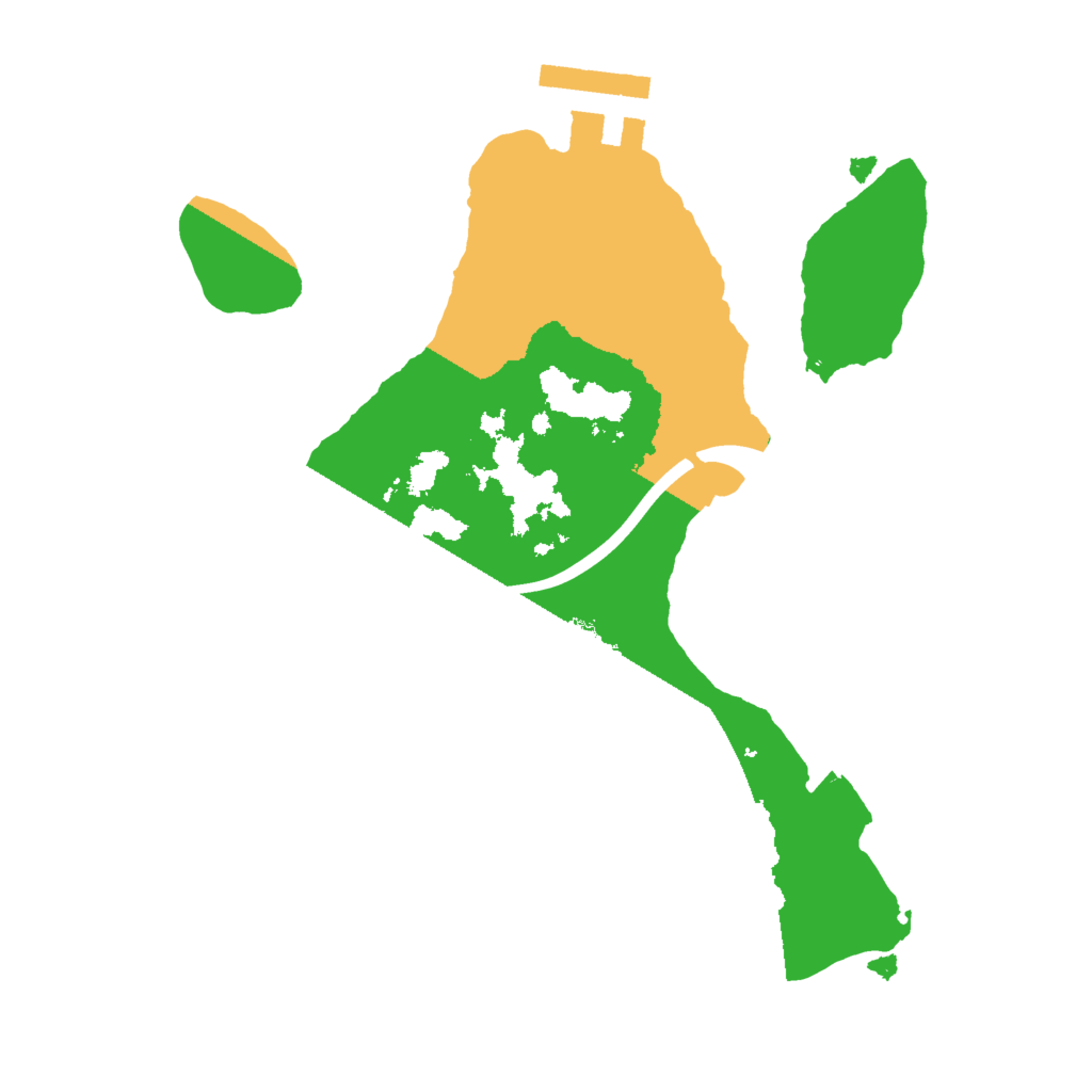 Biome Rust Map: Procedural Map, Size: 2000, Seed: 20221110
