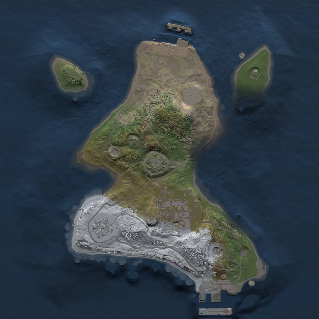 Rust Map: Procedural Map, Size: 2000, Seed: 20221110, 7 Monuments
