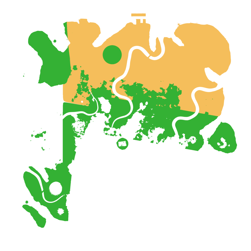 Biome Rust Map: Procedural Map, Size: 3500, Seed: 78495996