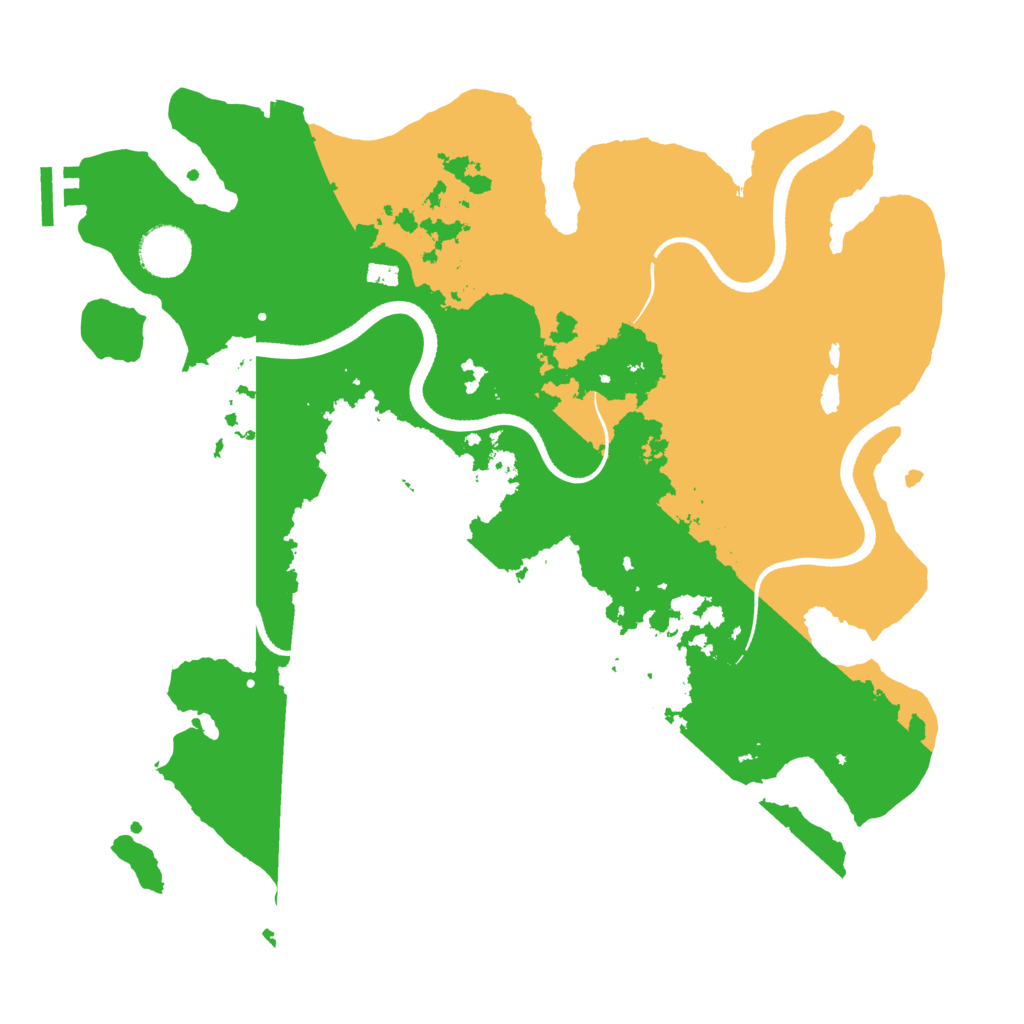 Biome Rust Map: Procedural Map, Size: 3500, Seed: 10085182