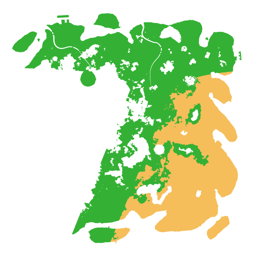 Biome Rust Map: Procedural Map, Size: 4500, Seed: 2071893114