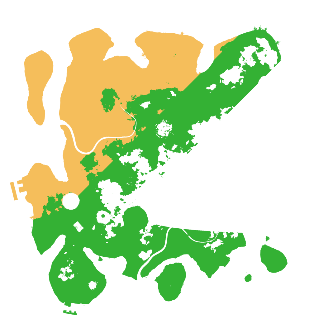 Biome Rust Map: Procedural Map, Size: 3500, Seed: 56705169