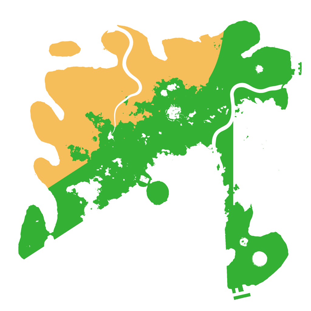 Biome Rust Map: Procedural Map, Size: 3700, Seed: 416956413