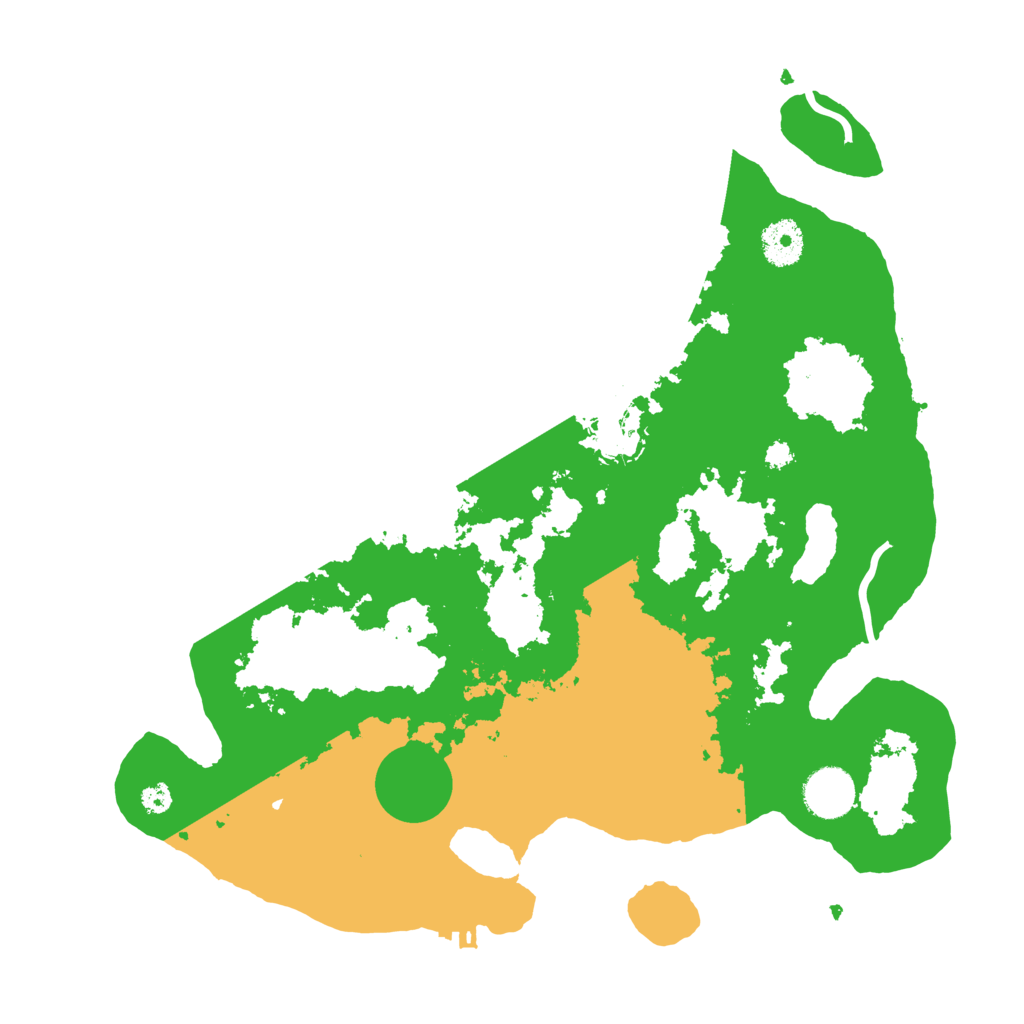 Biome Rust Map: Procedural Map, Size: 3500, Seed: 62183535