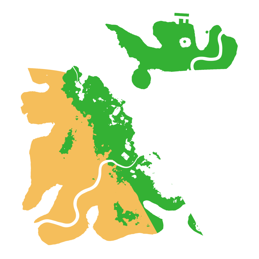Biome Rust Map: Procedural Map, Size: 3600, Seed: 100000