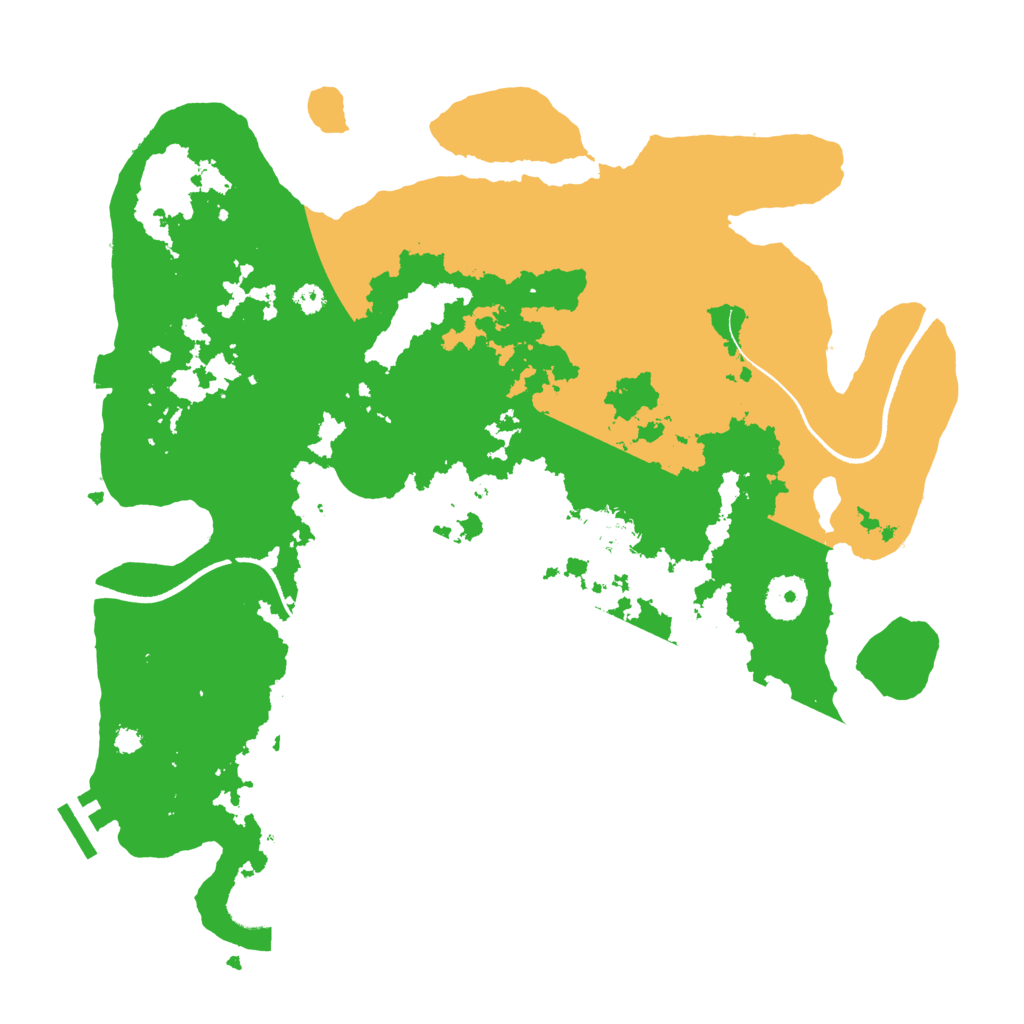 Biome Rust Map: Procedural Map, Size: 3500, Seed: 87683898