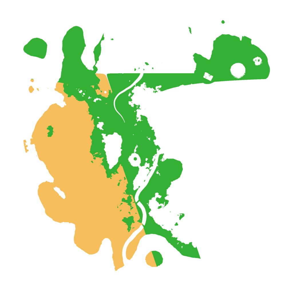 Biome Rust Map: Procedural Map, Size: 3500, Seed: 1991166947