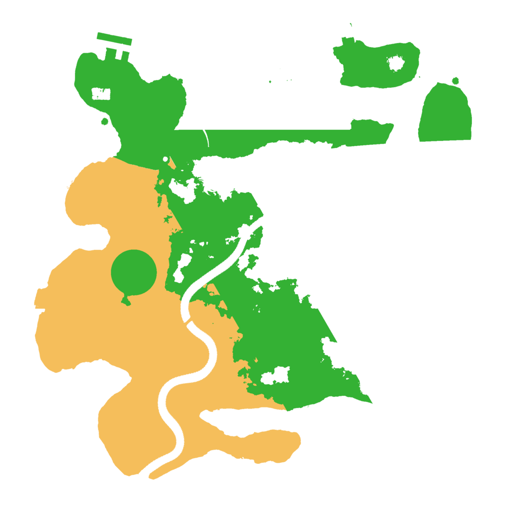Biome Rust Map: Procedural Map, Size: 3000, Seed: 1197227336