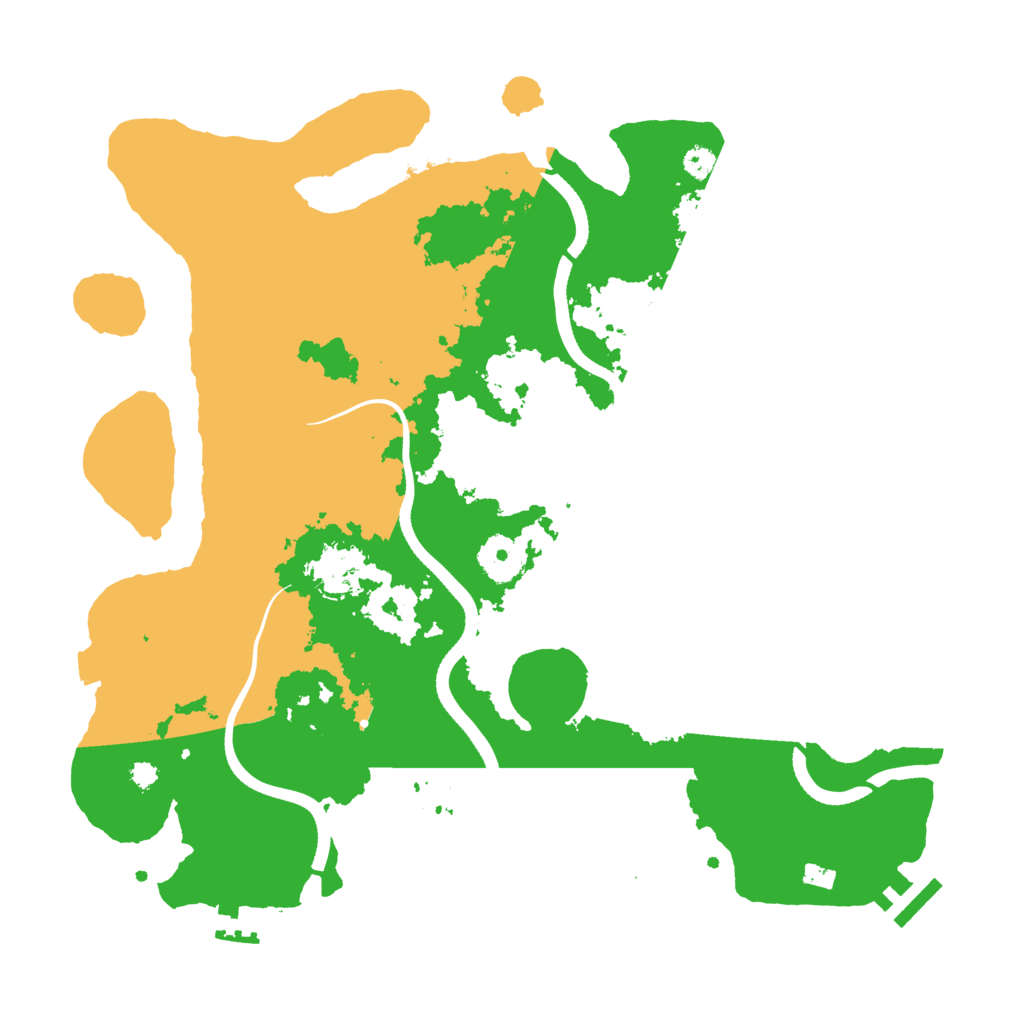 Biome Rust Map: Procedural Map, Size: 3500, Seed: 71606649