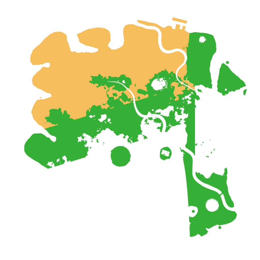 Biome Rust Map: Procedural Map, Size: 3555, Seed: 993459