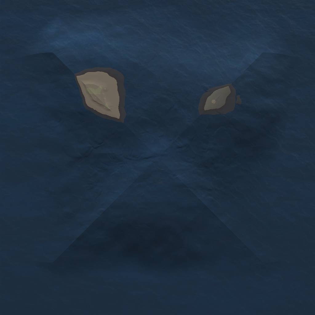 Rust Map: Procedural Map, Size: 1100, Seed: 50500, 3 Monuments