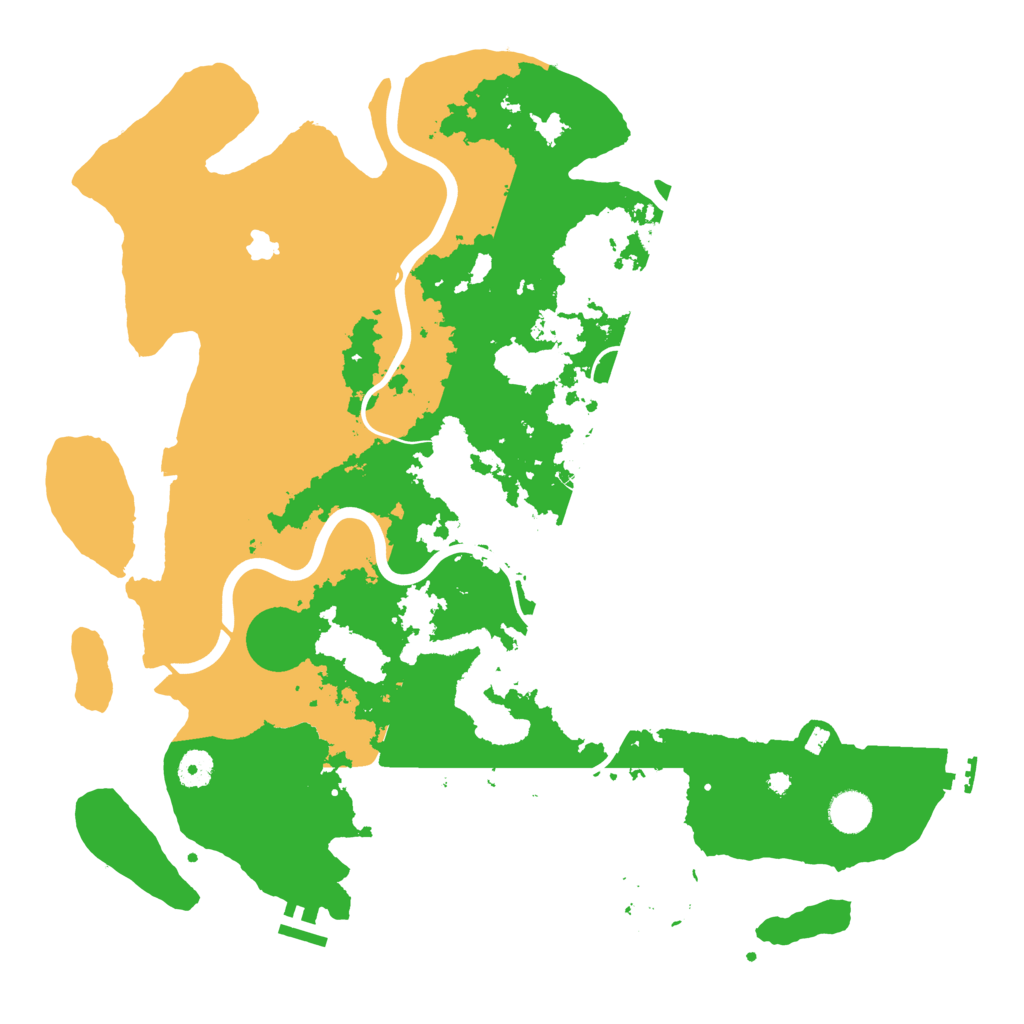 Biome Rust Map: Procedural Map, Size: 4200, Seed: 621922