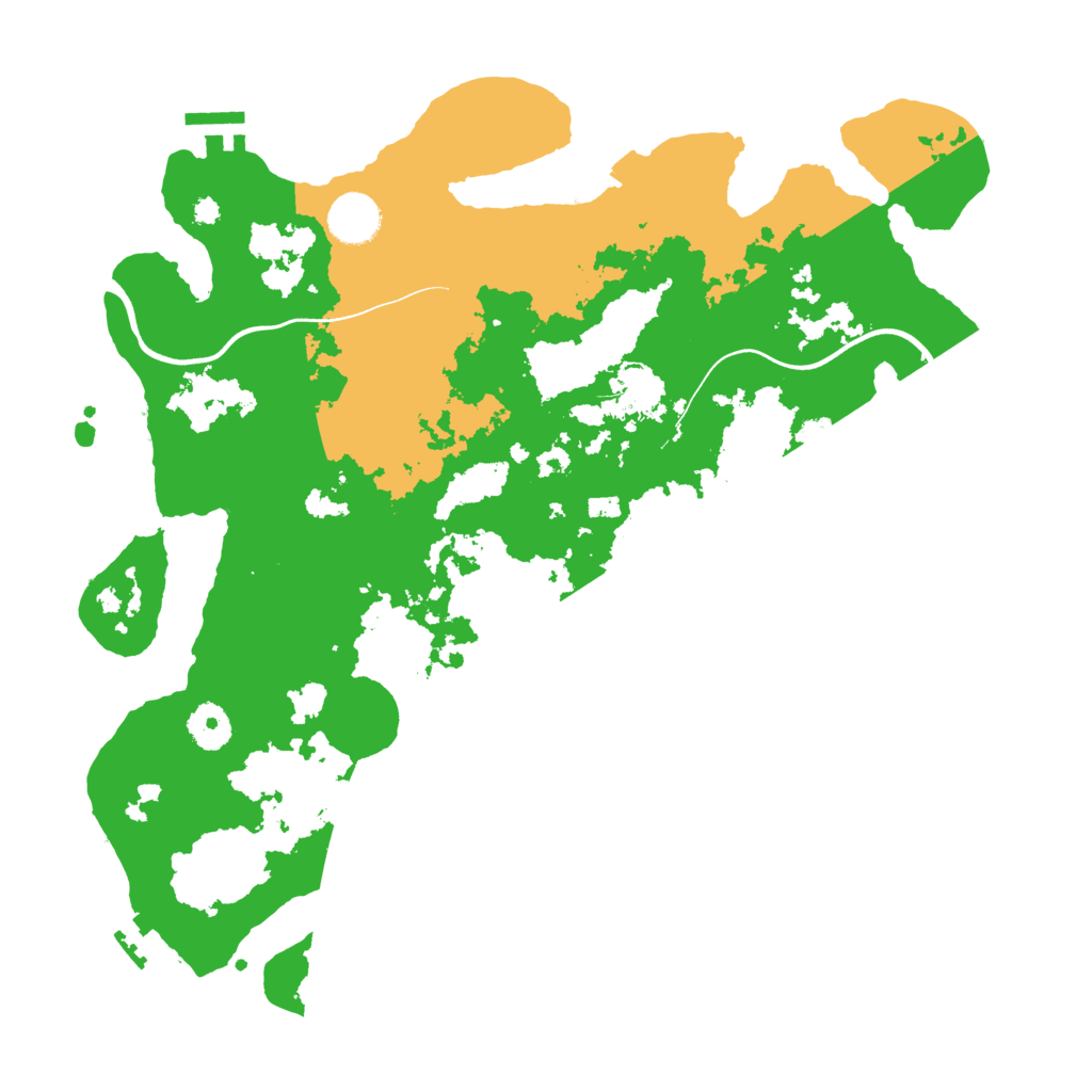 Biome Rust Map: Procedural Map, Size: 3700, Seed: 410781895