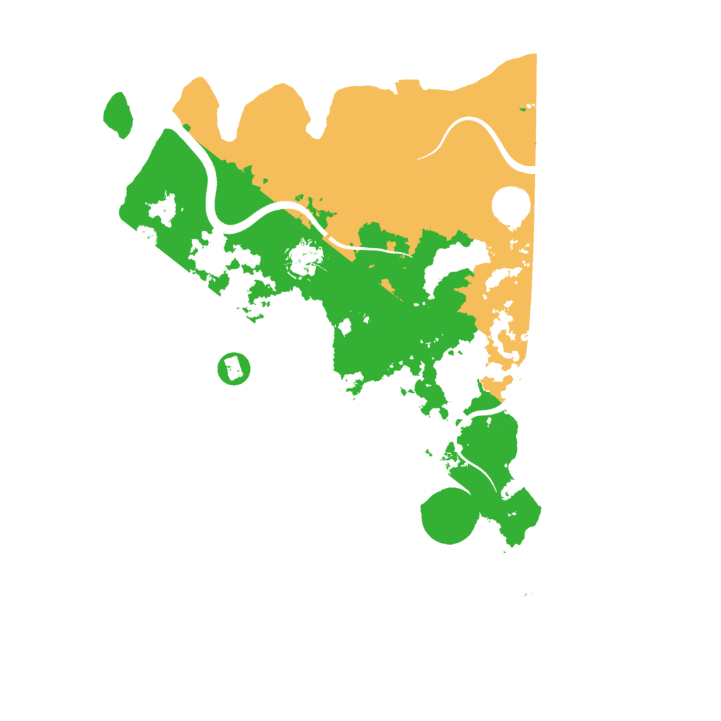 Biome Rust Map: Procedural Map, Size: 3500, Seed: 93094409