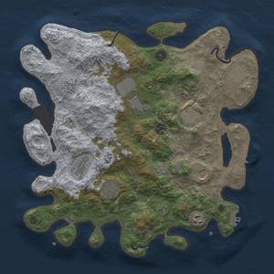 Thumbnail Rust Map: Procedural Map, Size: 3700, Seed: 789100275, 19 Monuments