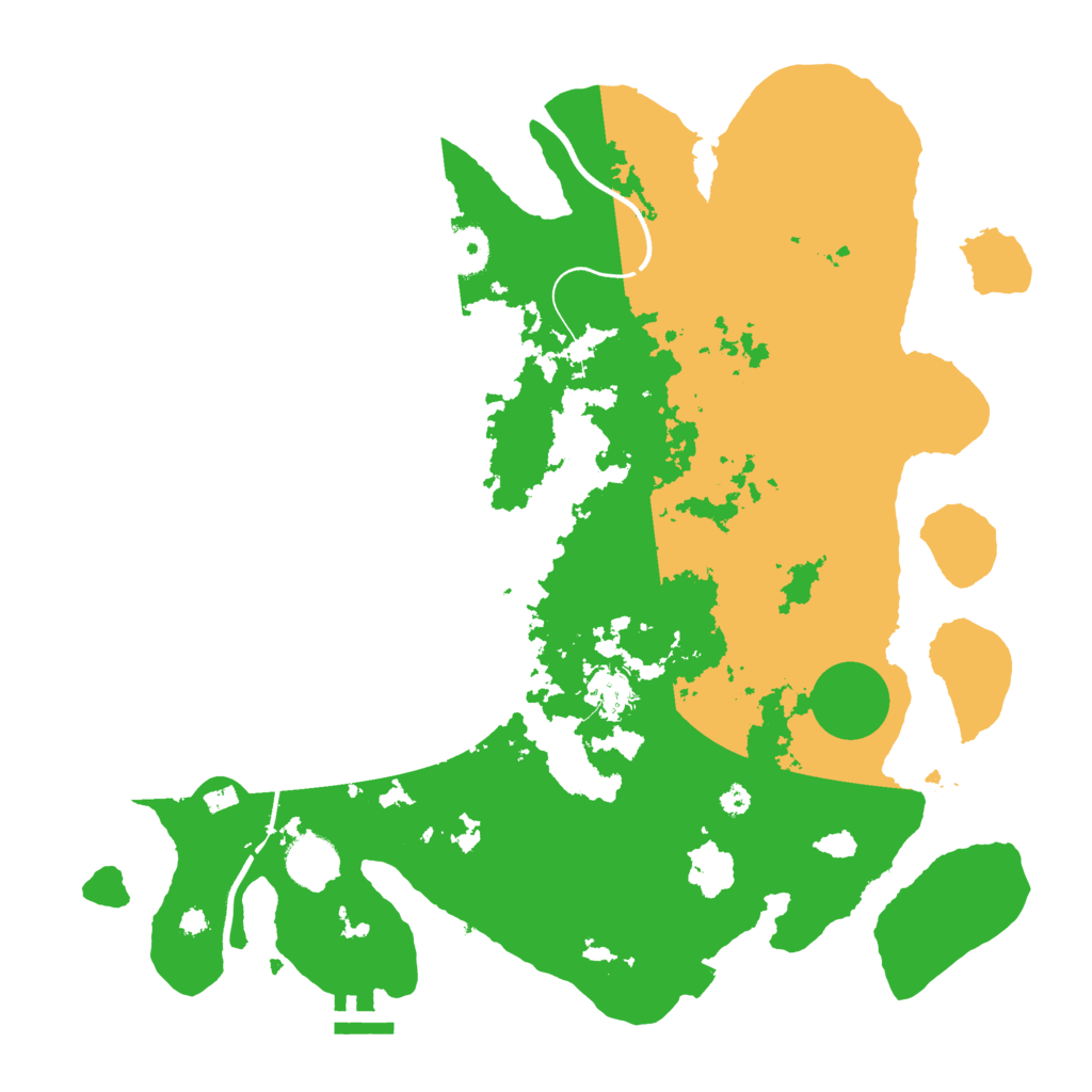 Biome Rust Map: Procedural Map, Size: 3700, Seed: 613461294