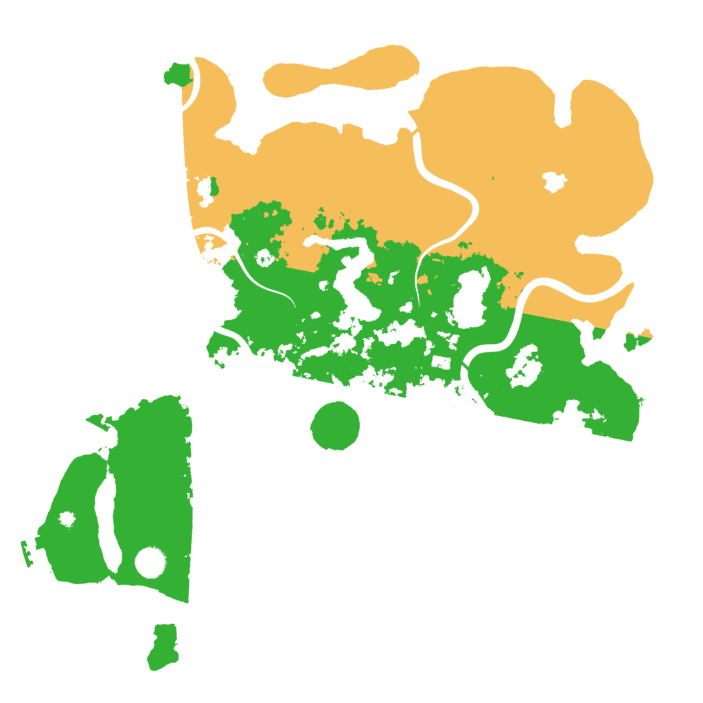 Biome Rust Map: Procedural Map, Size: 4000, Seed: 35642