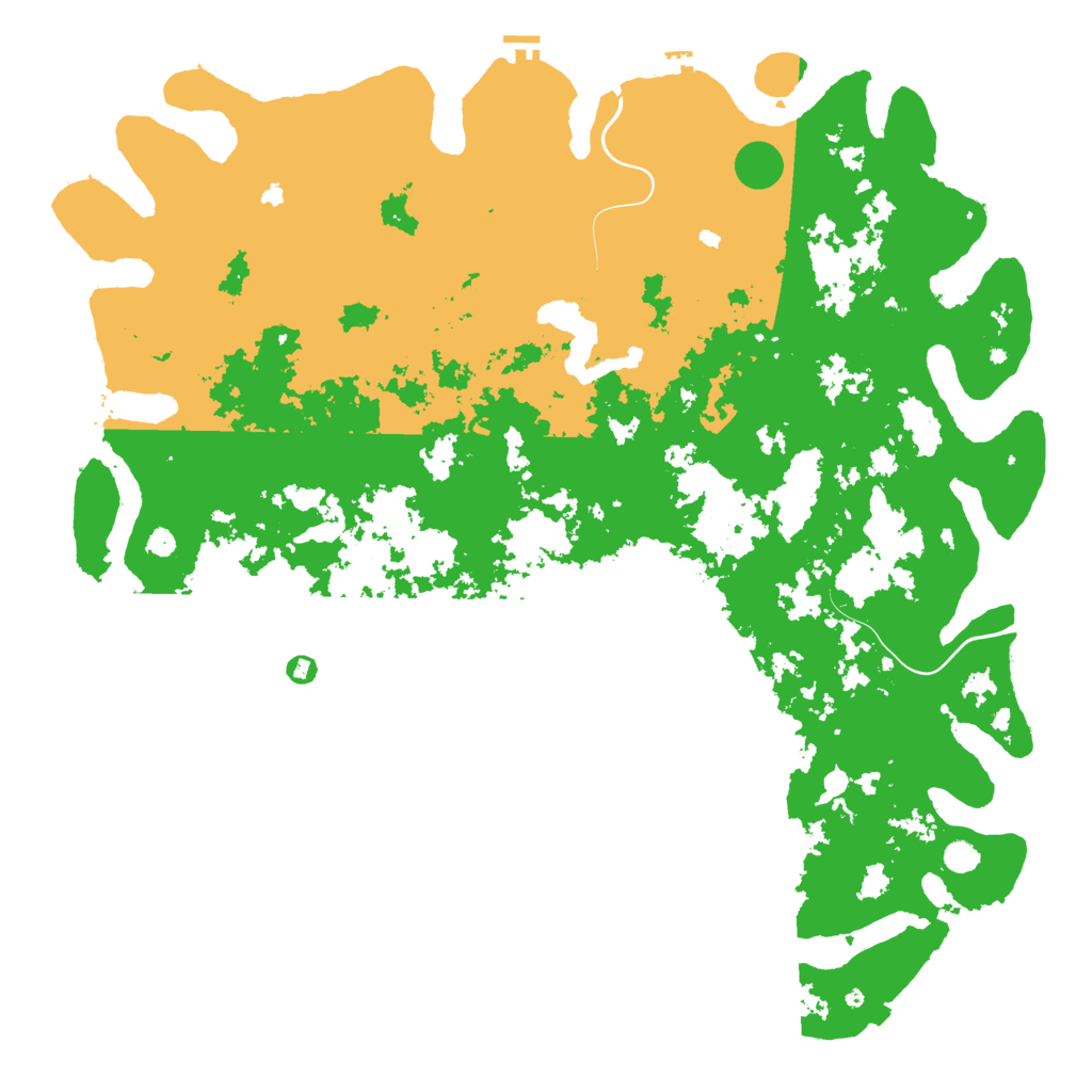 Biome Rust Map: Procedural Map, Size: 6000, Seed: 808569129