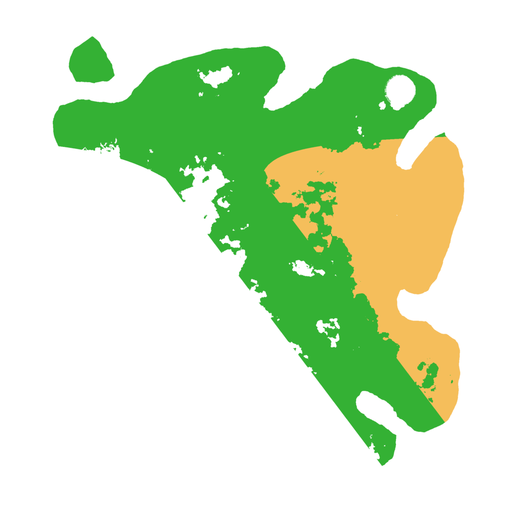 Biome Rust Map: Barren, Size: 3000, Seed: 19624