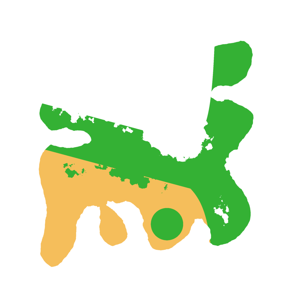 Biome Rust Map: Barren, Size: 2400, Seed: 9592