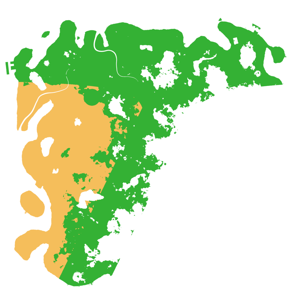 Biome Rust Map: Procedural Map, Size: 5000, Seed: 1219327325