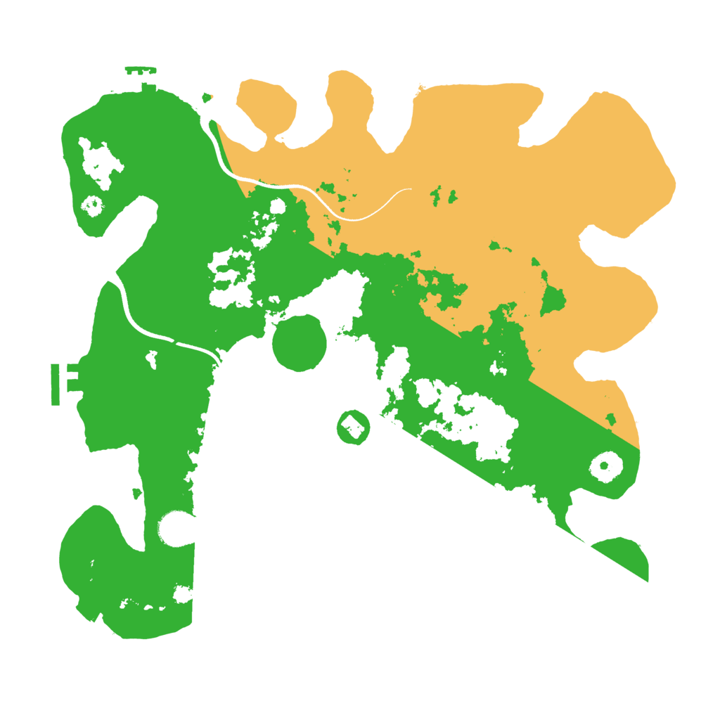 Biome Rust Map: Procedural Map, Size: 3500, Seed: 86757866