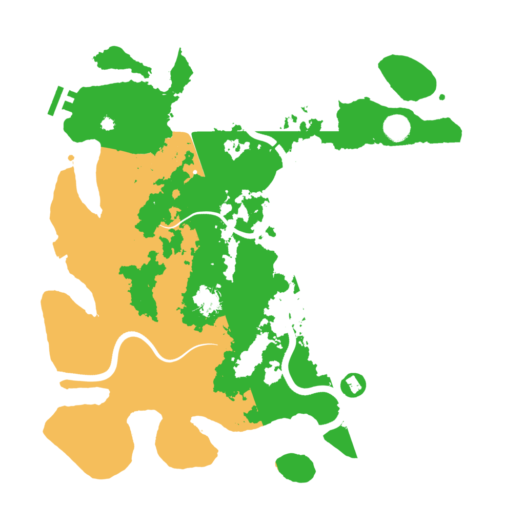 Biome Rust Map: Procedural Map, Size: 3500, Seed: 1474192822